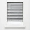 Kwantum Houten Jaloezieën|Jaloezieën*Aluminium Jaloezie Jade Antraciet 25mm 180x175 Cm