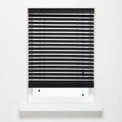 Kwantum Houten Jaloezieën*Bamboe Jaloezie Jax Zwart 80x175 Cm 080X175CM