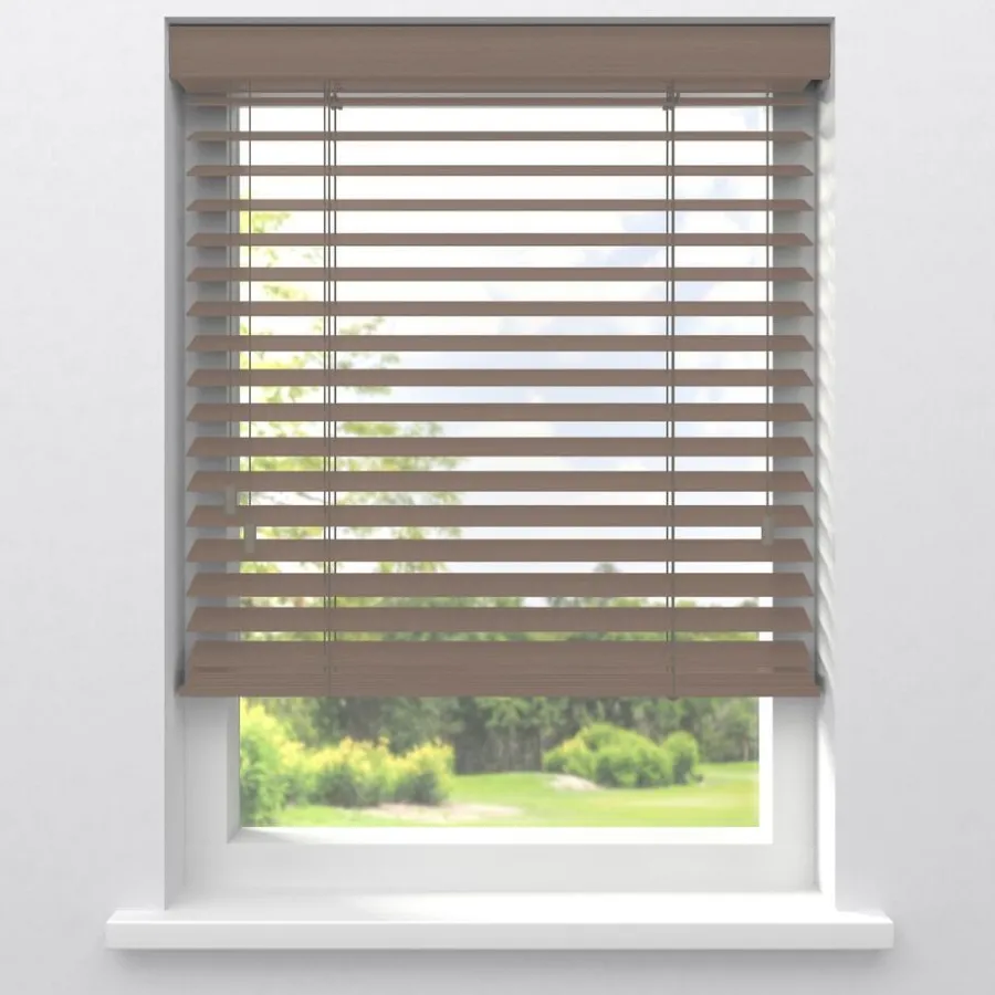 Kwantum Aluminium Jaloezieën|Houten Jaloezieën*Fenstr Houten Jaloezie Jens 50mm Naturel