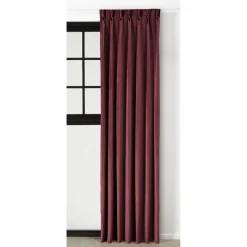 Kwantum Vouwgordijnen|Gordijnen*Gordijn Velours Romeo Bordeaux