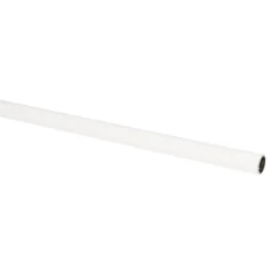 Kwantum Gordijnroedes*Gordijnroede 100 Cm Wit Kunststof - Ø13mm