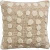 Kwantum Sierkussens*Kussen Chenille Dot Naturel 45x45 Cm