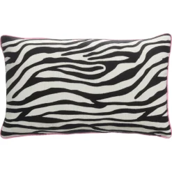 Kwantum Sierkussens*Kussen Jacquard Zebra 30x50 Cm