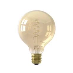 Kwantum Lichtbronnen*LED Lamp 95 Mm Flex Goud E27 4W Dimbaar