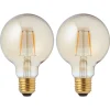 Kwantum Lichtbronnen*Led Lamp Goud 2 Stuks 80 Mm