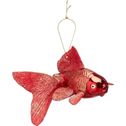 Kwantum Kerstballen & Kerstornamenten*Ornament Vis Rood