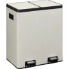 Kwantum Afvalbakken*Pedaalemmer Duo 40 Liter Grijs