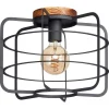 Kwantum Plafondlampen*Plafondlamp Wood Zwart