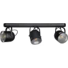 Kwantum Spots*Spot Secna Zwart - 3-Lichts