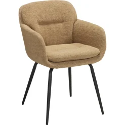 Kwantum Eetkamerstoelen*Stoel Demonte Caramel Camel