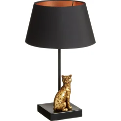 Kwantum Tafellampen*Tafellamp Leopard Zwart