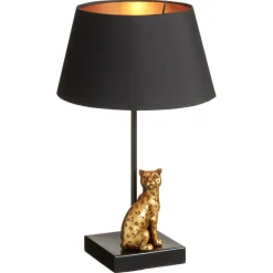 Kwantum Tafellampen*Tafellamp Leopard Zwart