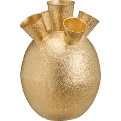 Kwantum Vazen & Potten*Tulpen Vaas Goud - 29x19 Cm