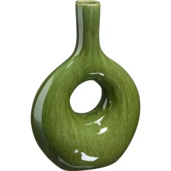 Kwantum Vazen & Potten*Vaas Retro Groen - 18x25 Cm
