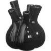 Kwantum Vazen & Potten*Vaas Tulp Zwart 17x20 Cm